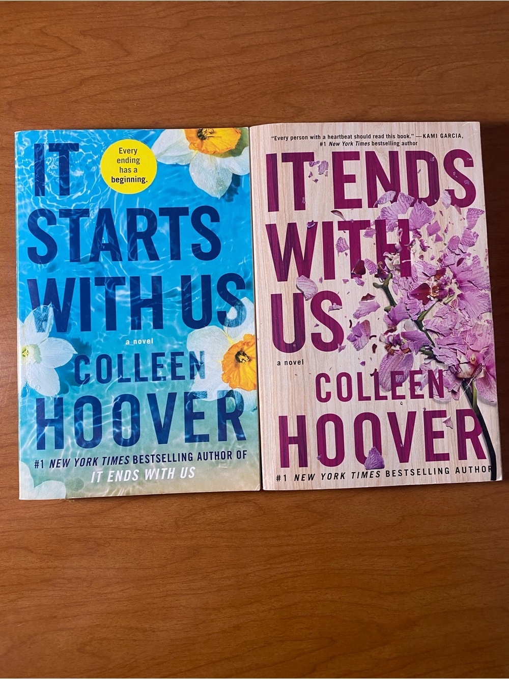 'It Ends With Us' Paperback - Blue/Purple Covers